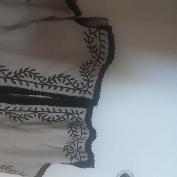 Linea By Louis Dell Olio Linen Embroidered Kimono/Blazer Sz M - Picture 4 of 9